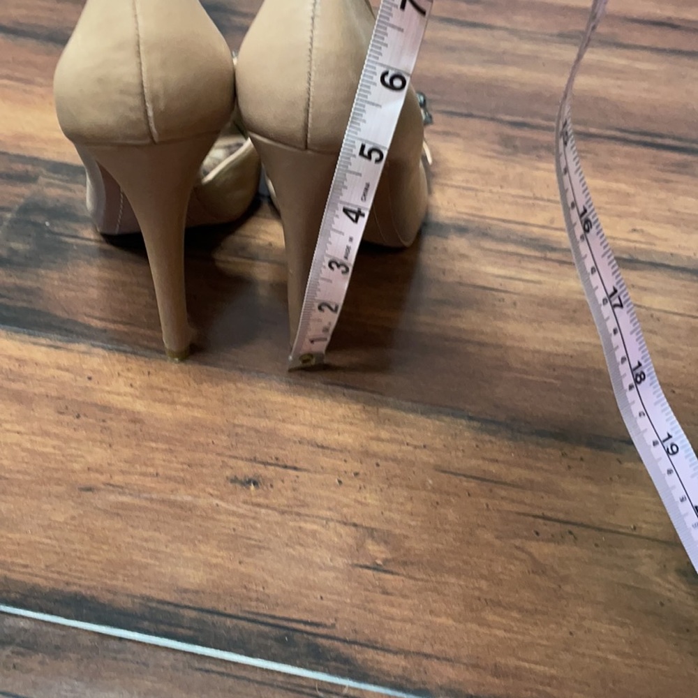 Sam Edelman tan leather upper heels size 8 - Picture 5 of 10
